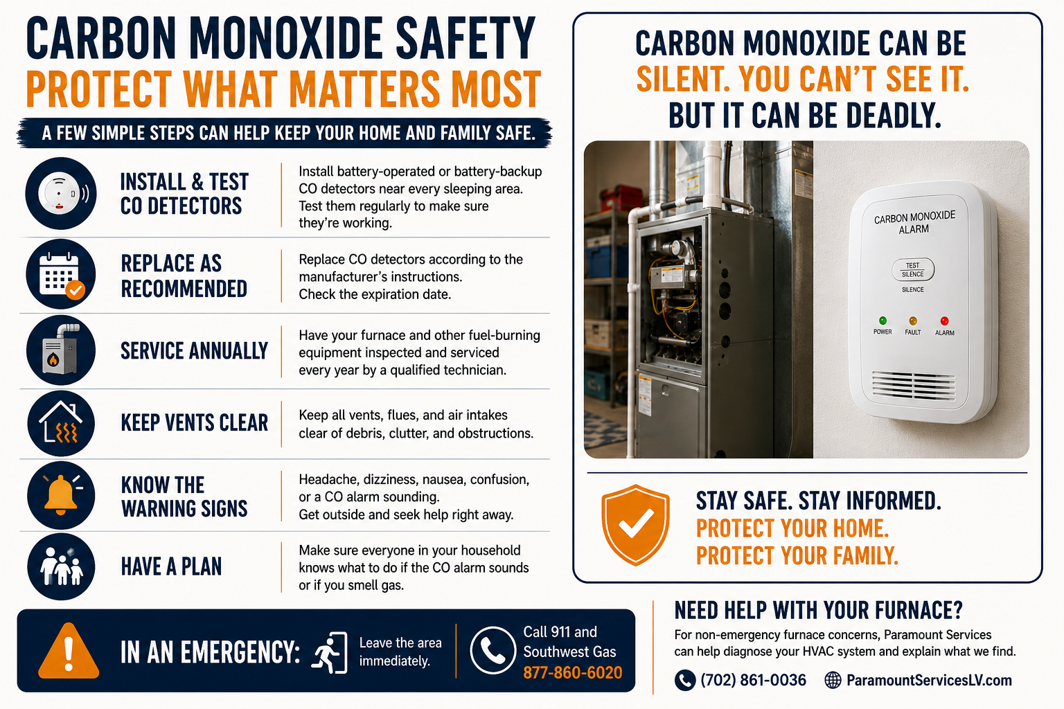 Carbon monoxide safety checklist for homeowners with fuel burning furnaces Carbon monoxide safety checklist for homeowners with fuel burning furnaces