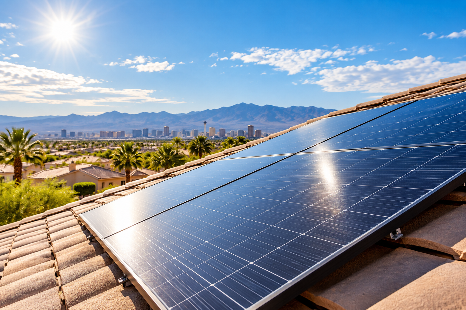 Residential solar panels in Las Vegas, Nevada