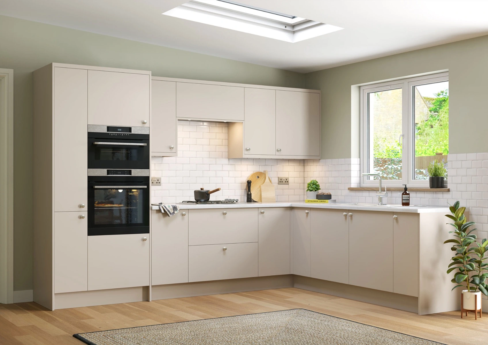 Piatto Matt kitchen in Cashmere Stone