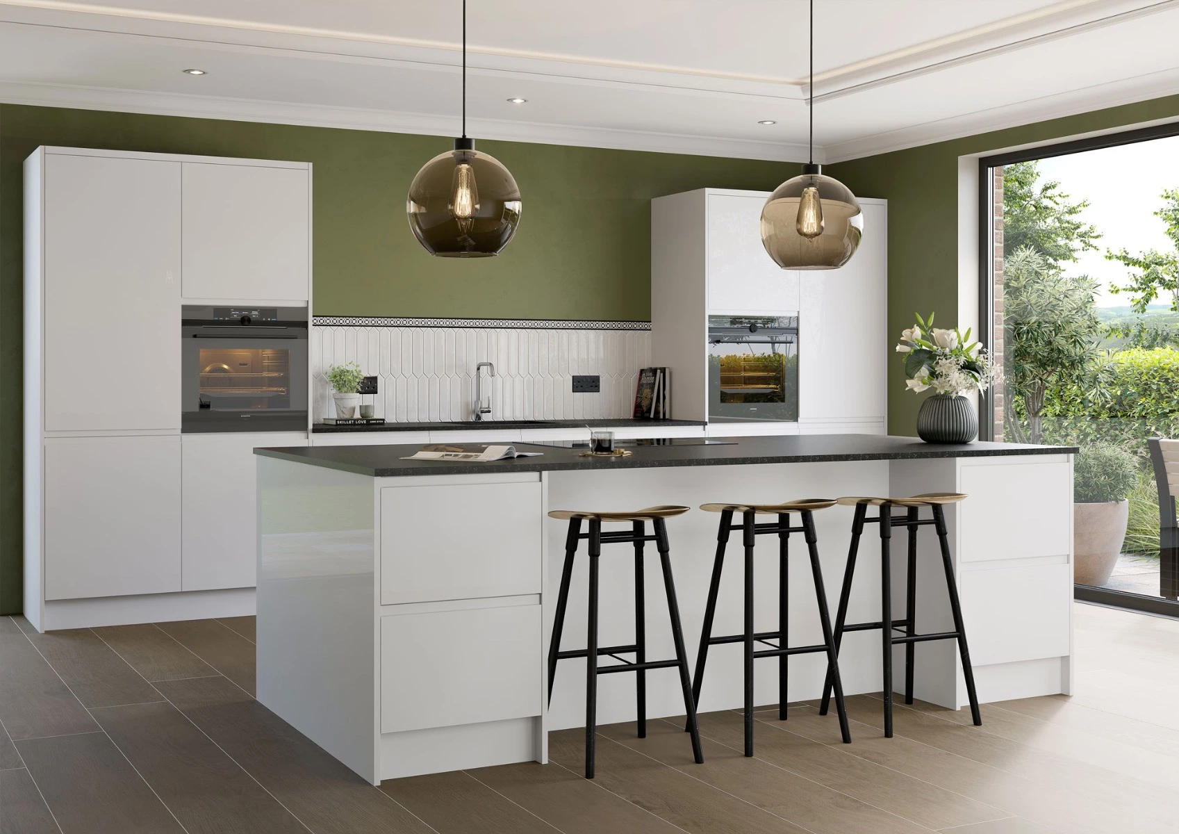 Senza Gloss kitchen in White
