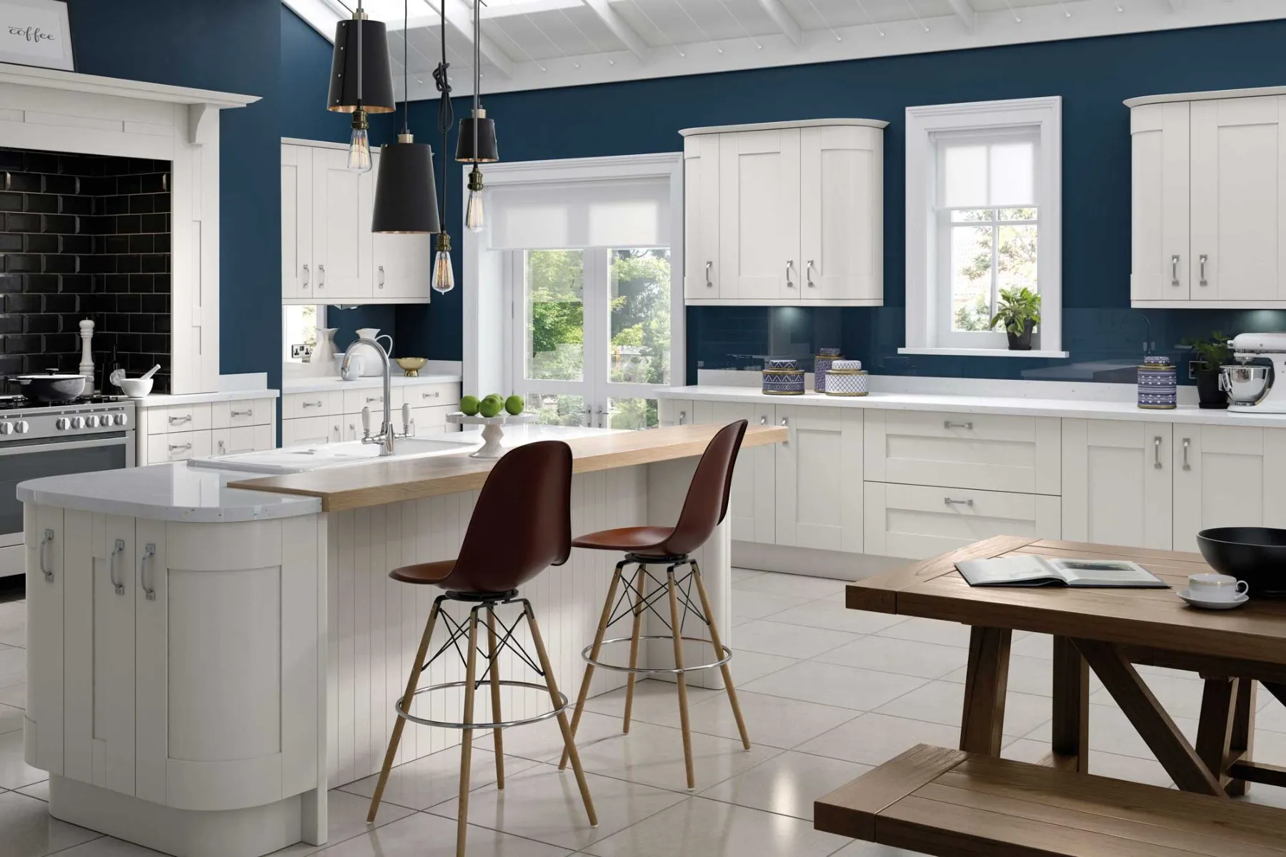 Cartmel kitchen in White