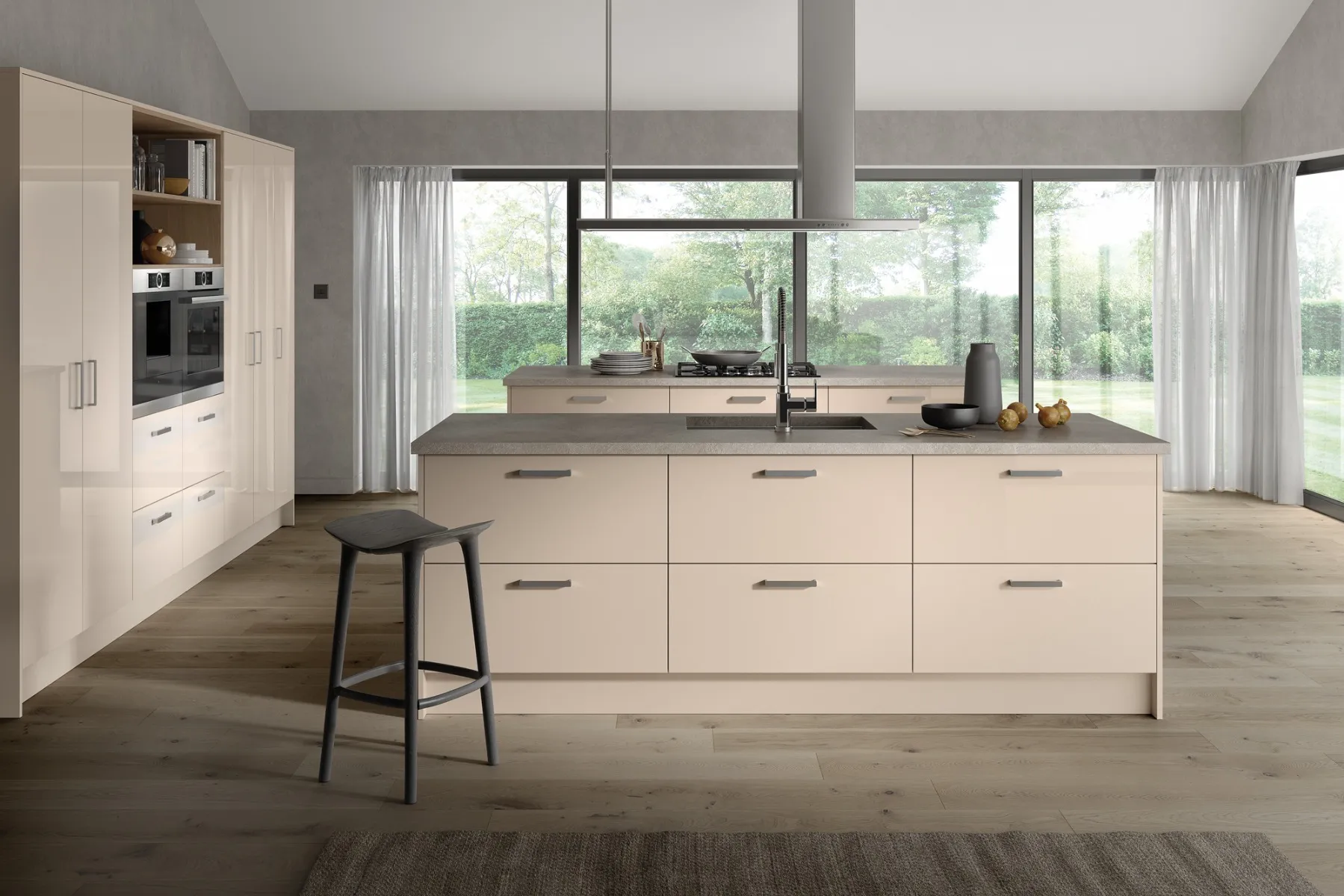 Vivo Gloss kitchen in Cashmere