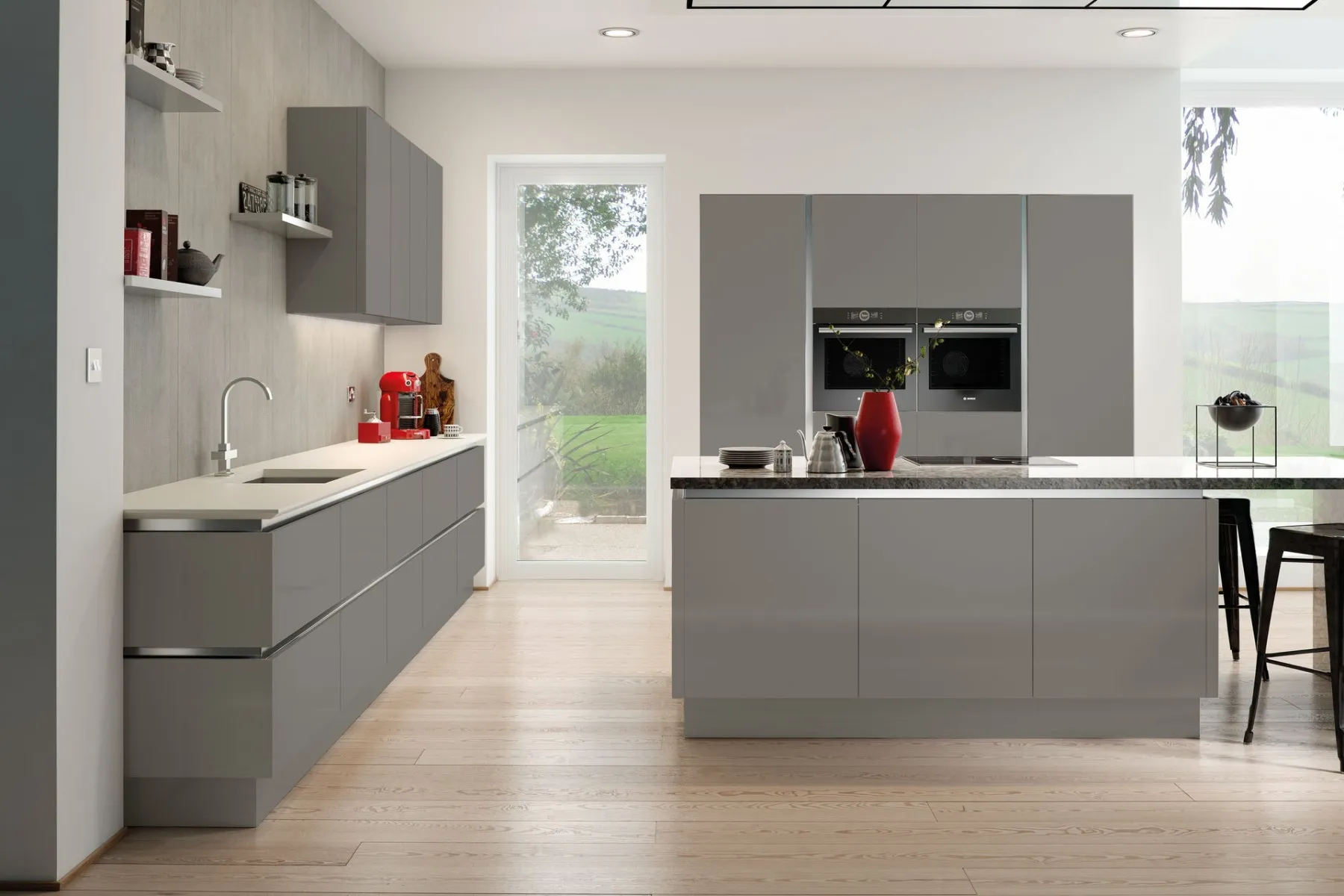 Vivo+ Gloss for Vero System kitchen in Dust Grey