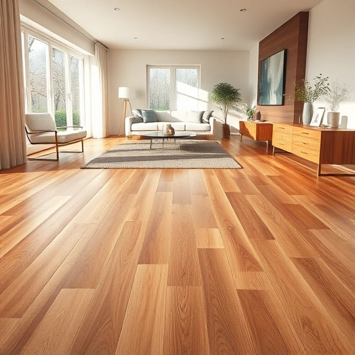 Hardwood flooring installation in Kildeer IL with polished oak planks, modern decor, and inviting natural light.