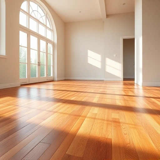 Spacious room with natural light highlighting rich hardwood flooring in Algonquin IL featuring warm tones and elegant decor.