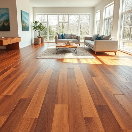 Custom hardwood flooring installation in Kildeer IL, showcasing rich textures and elegant patterns in a stylish interior.