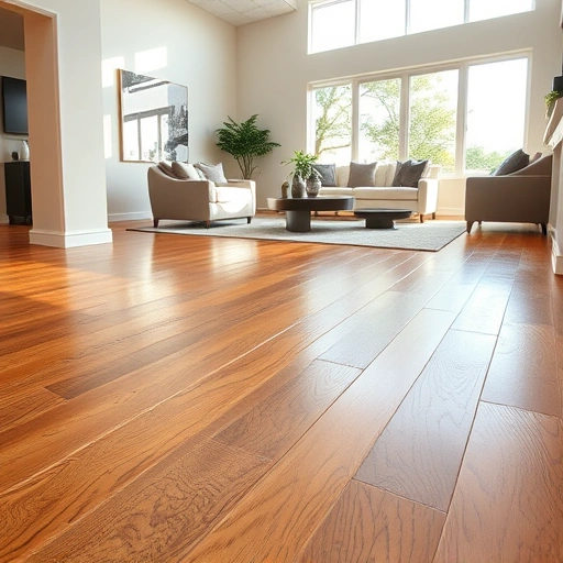 Hardwood flooring installation in Lake Zurich IL showcasing polished oak, elegant craftsmanship, and modern decor.