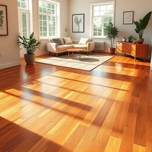 Custom hardwood flooring installation in Kildeer IL highlights warm wood tones and intricate grain patterns in a serene interior.