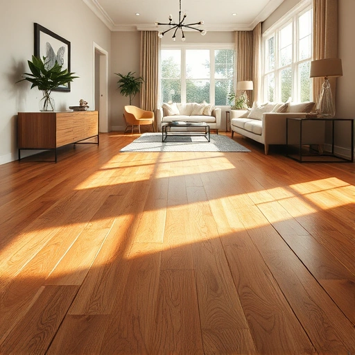 Hardwood flooring installation in Barrington IL featuring rich oak tones, polished planks, and contemporary decor.