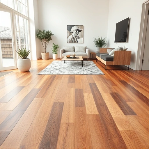 Hardwood floor repair in Algonquin IL features polished oak planks, neutral tones, soft lighting, and elegant decor.