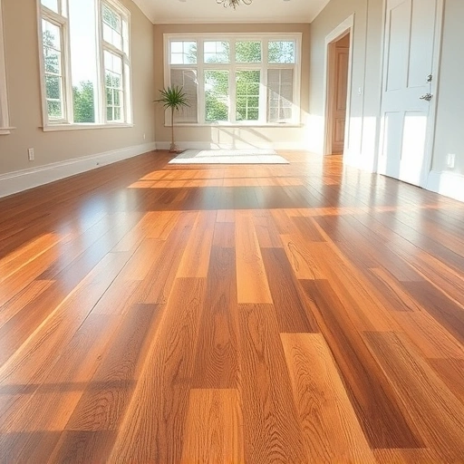 Sunlit room in Algonquin IL featuring gleaming hardwood flooring with intricate grain patterns and flawless finish.