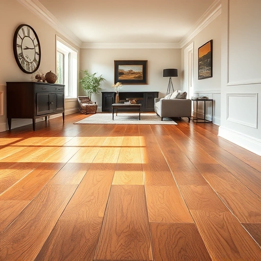 Custom hardwood flooring installation in Lake in the Hills IL featuring rich textures and warm tones in a cozy living space.