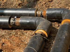 Trenching in Lake mary