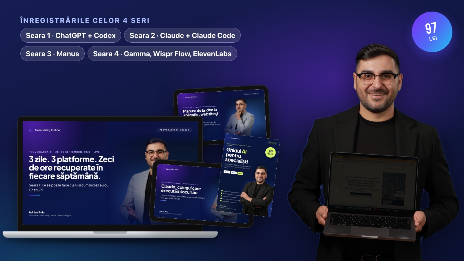Curs AI Digital: cursul complet, 4 module