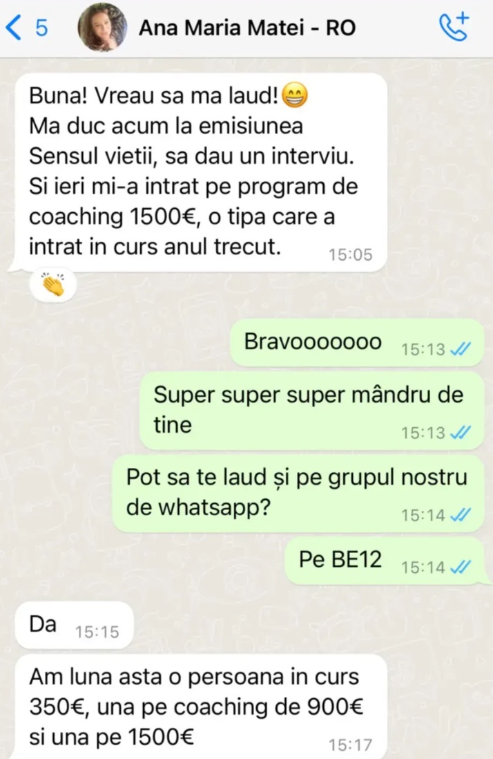 Poveste de succes Ana Maria Matei