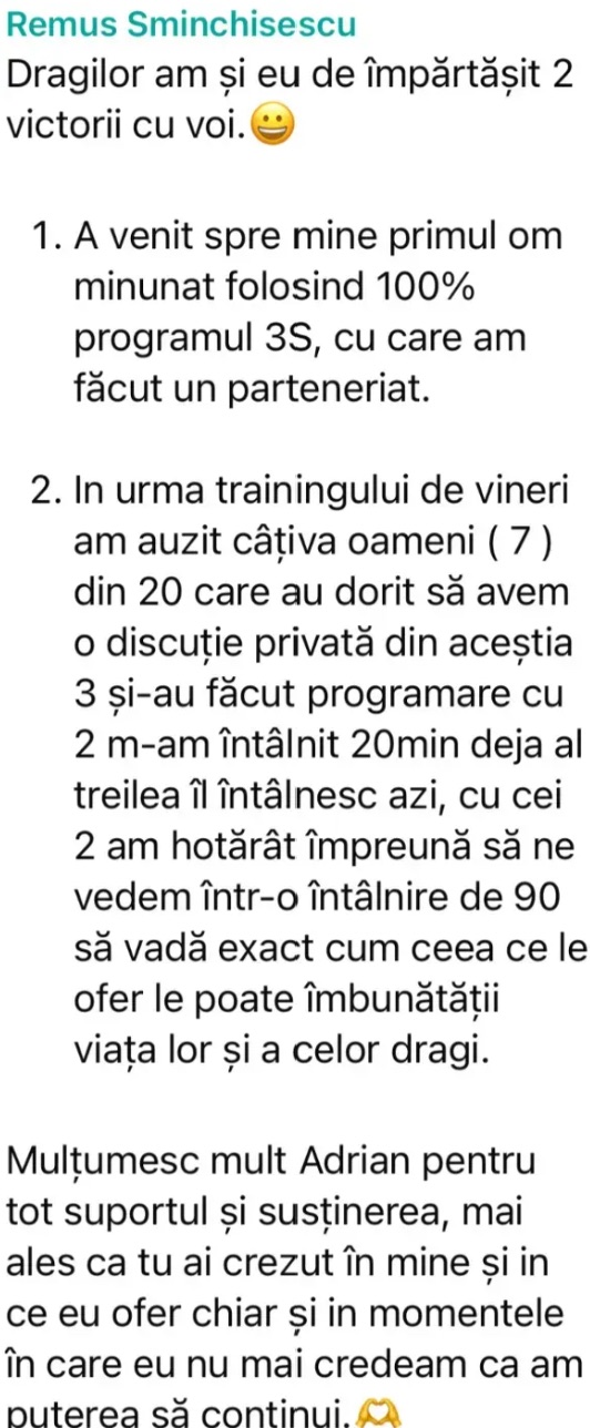 Poveste de succes Remus Sminchisceșcu