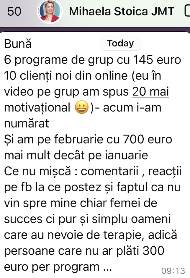 Poveste de succes Mihaela Stoica