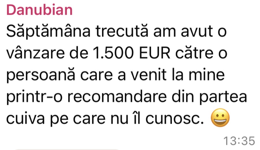 Poveste de succes Danubian Modoran