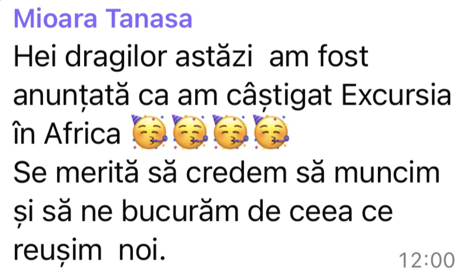 Poveste de succes Mioara Tănasa