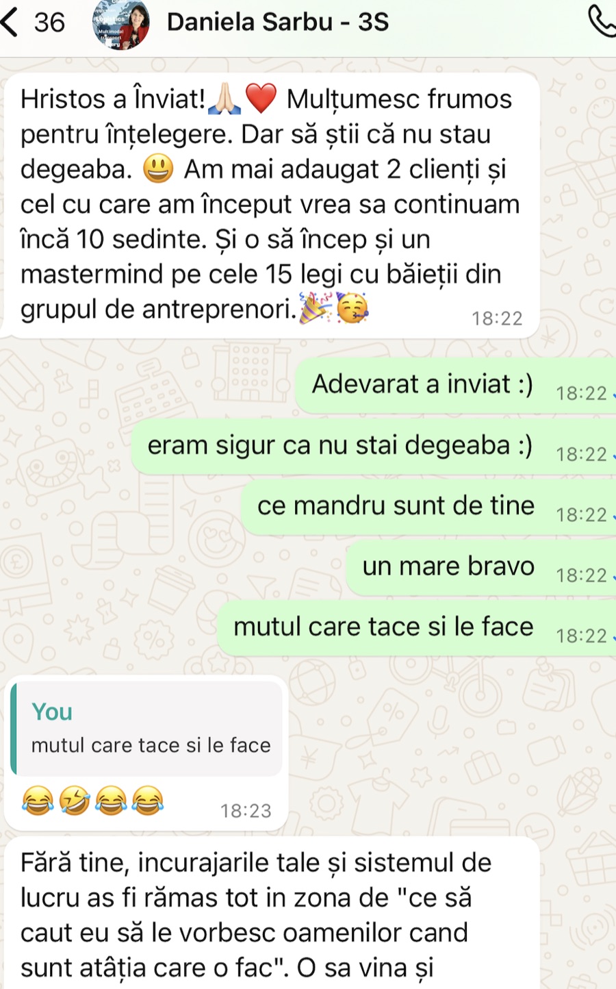 Poveste de succes Daniela Sârbu