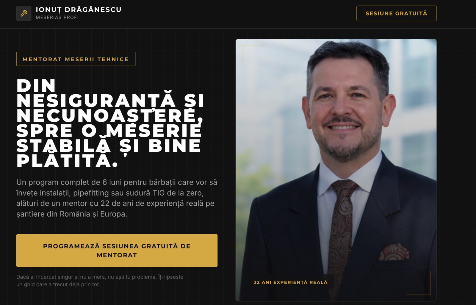 Captură reprezentativă Trades Mentor