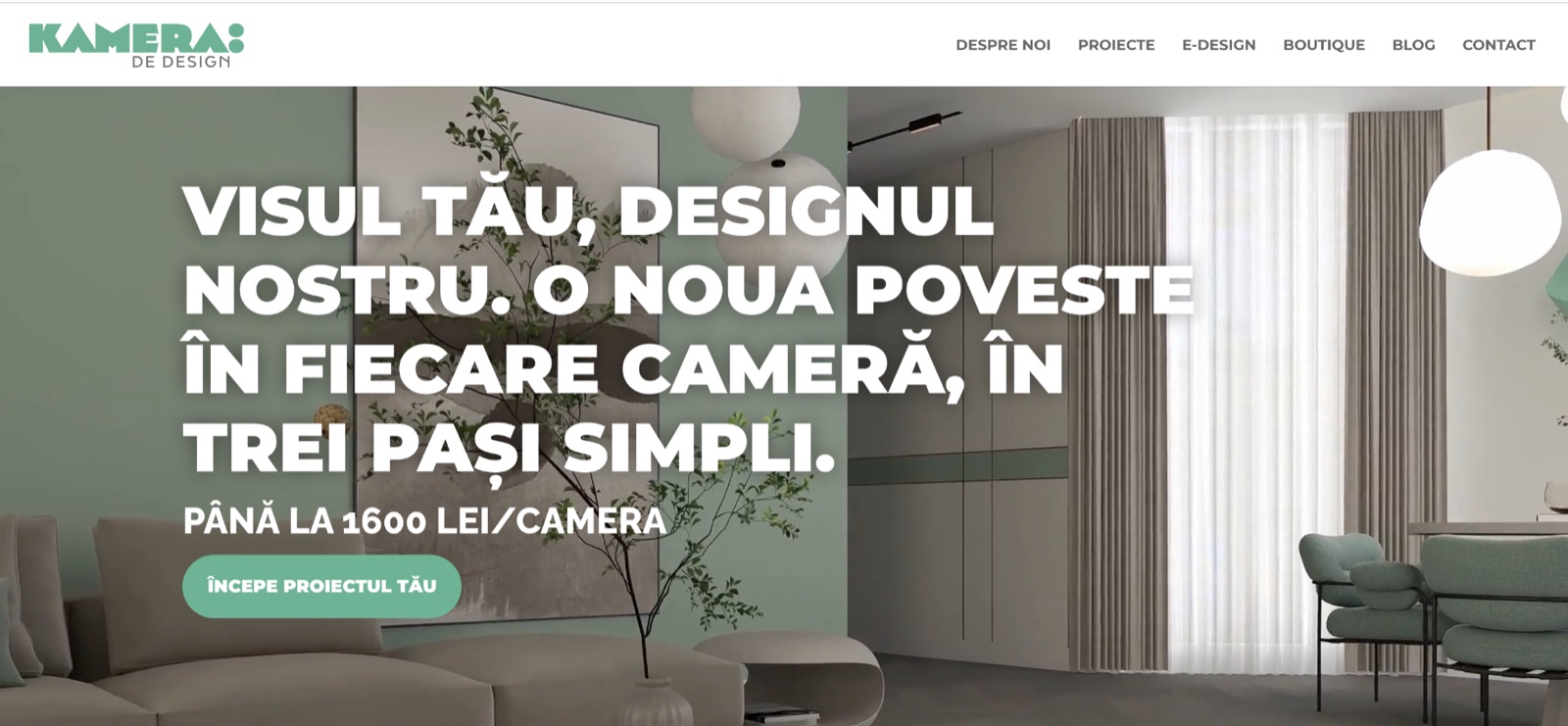 Captură reprezentativă Kamera Design Interior