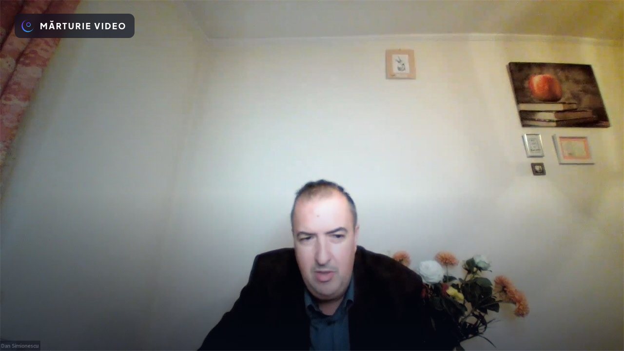 Mărturie video Dan Simionescu