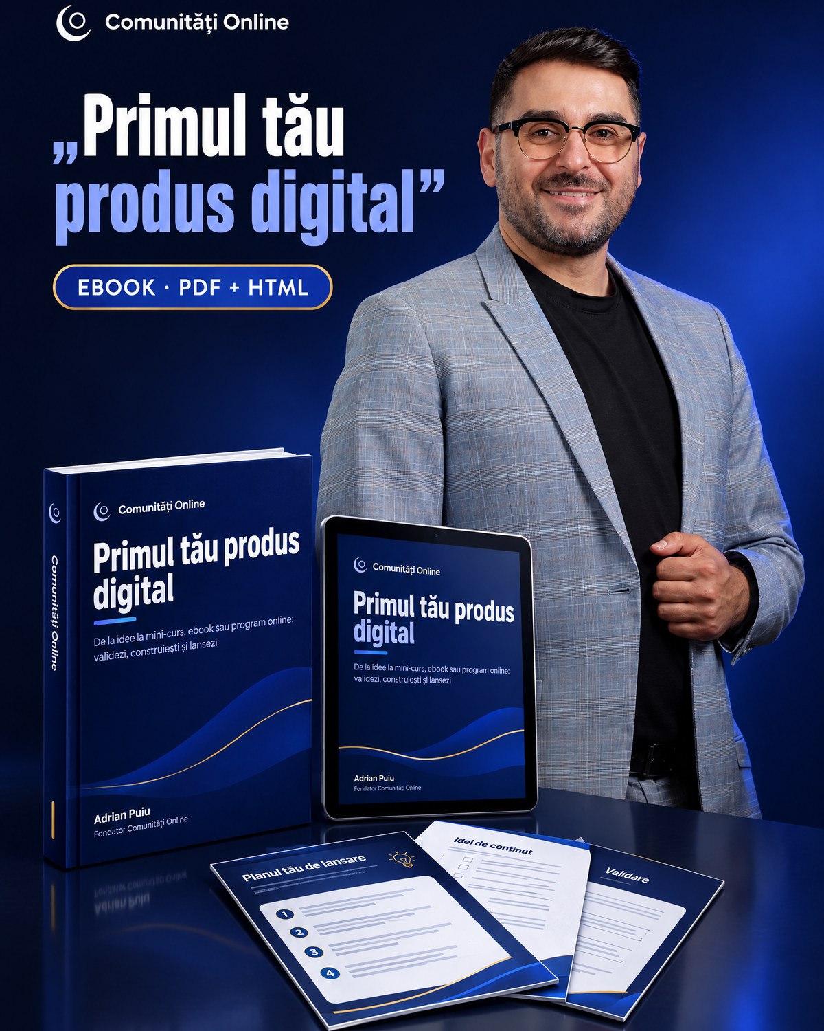 Primul tău produs digital: idee, validare, lansare