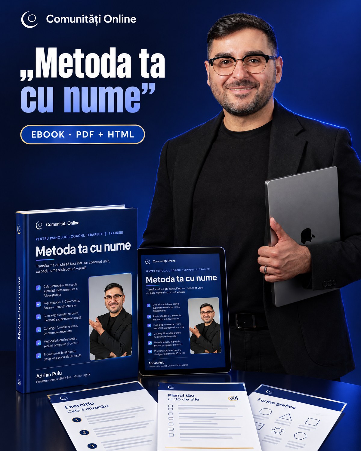 Metoda ta cu nume: pași, nume și formă vizuală
