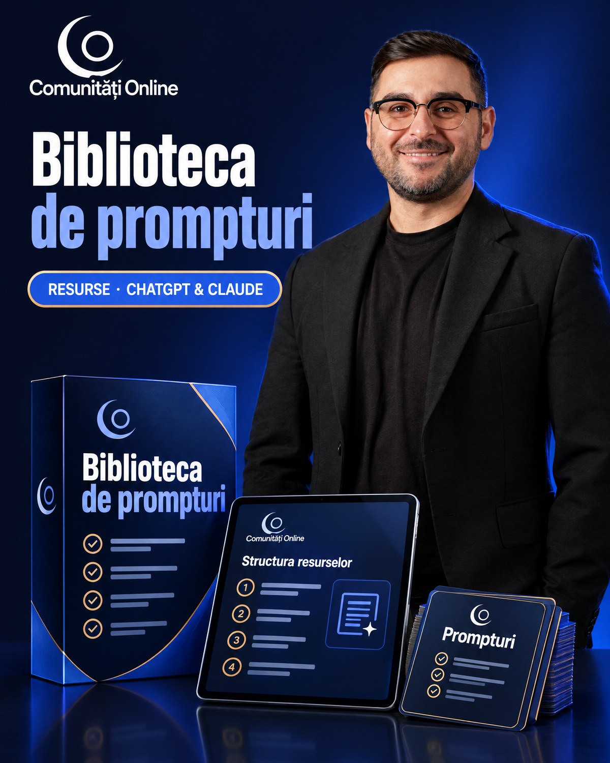 Biblioteca de prompturi și Fabrica de ebook-uri
