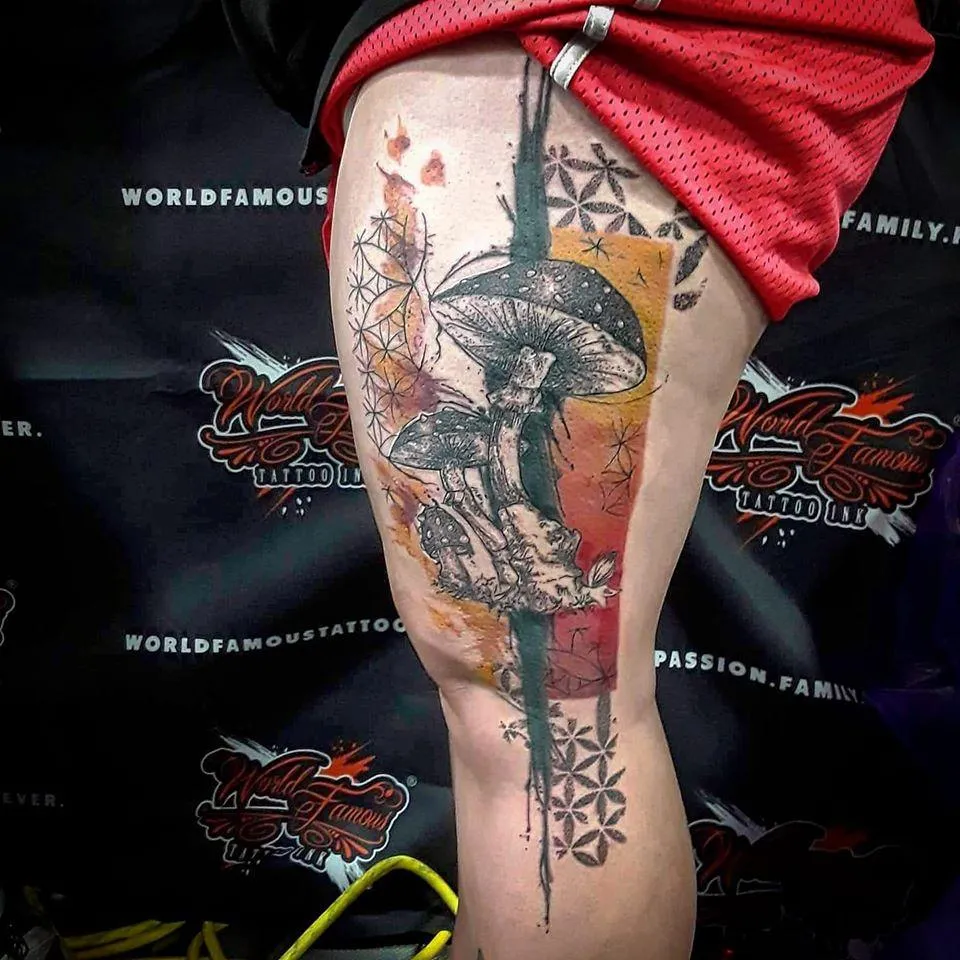 Originales Tattoo-Kunstwerk, individuelles Design vom Hive Tattoo Studio Salzburg