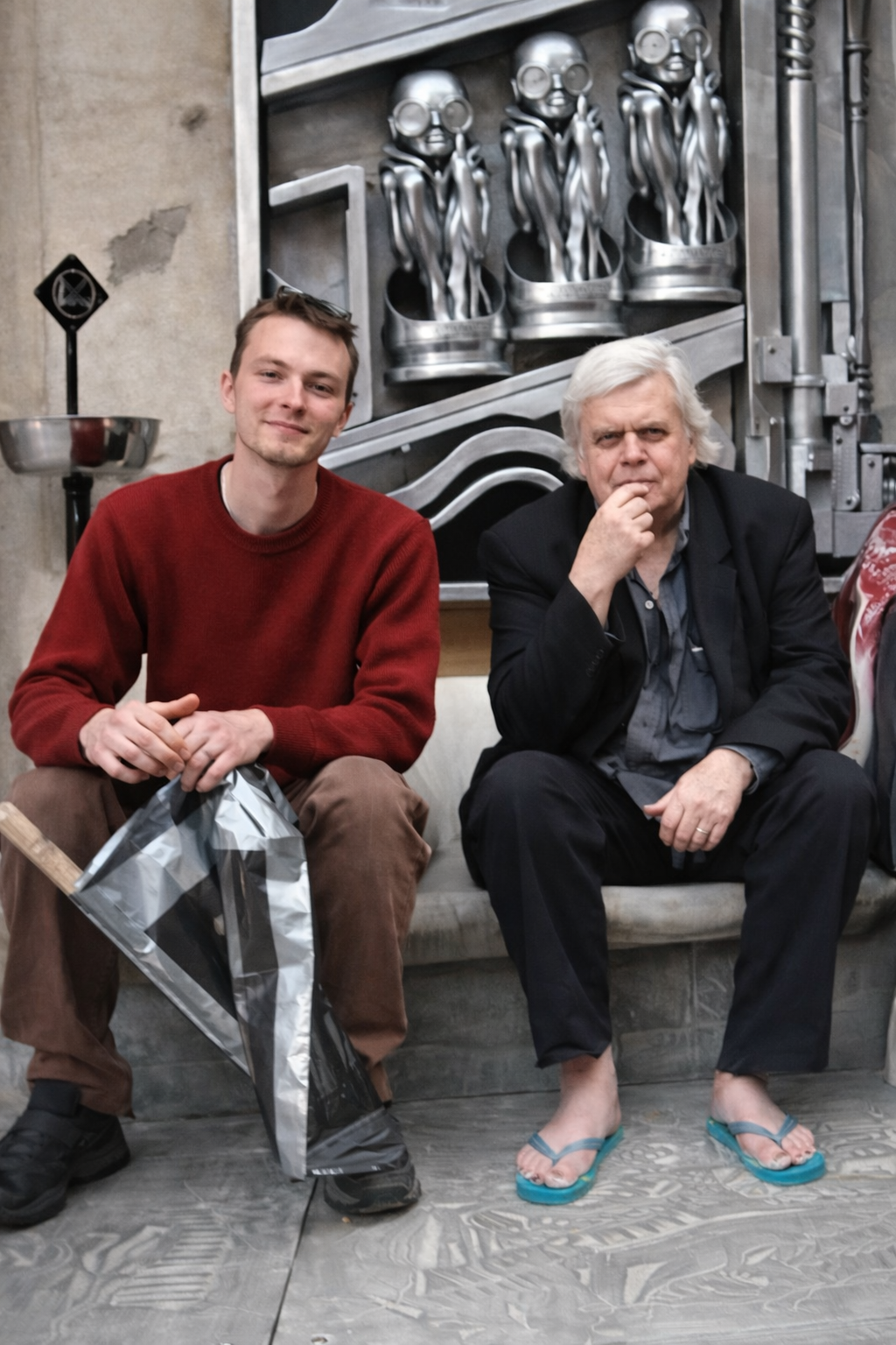 Derek Entenmann with H.R. Giger, 2004