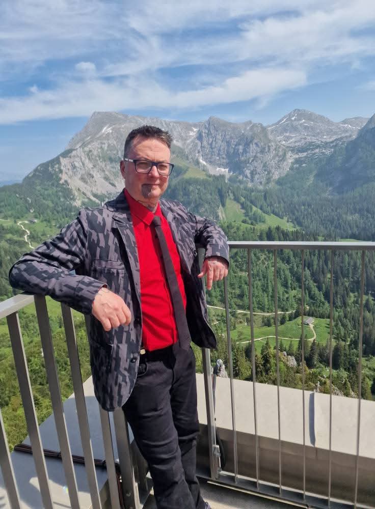 Derek Entenmann in the German mountains