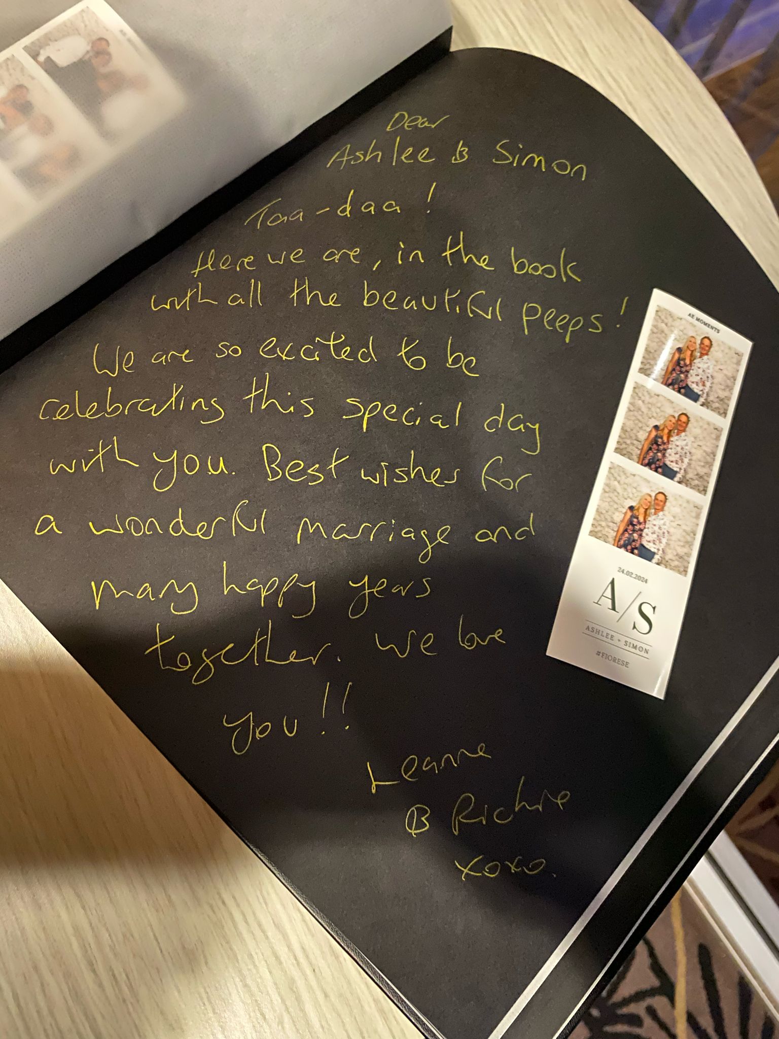 Guest book print service preview