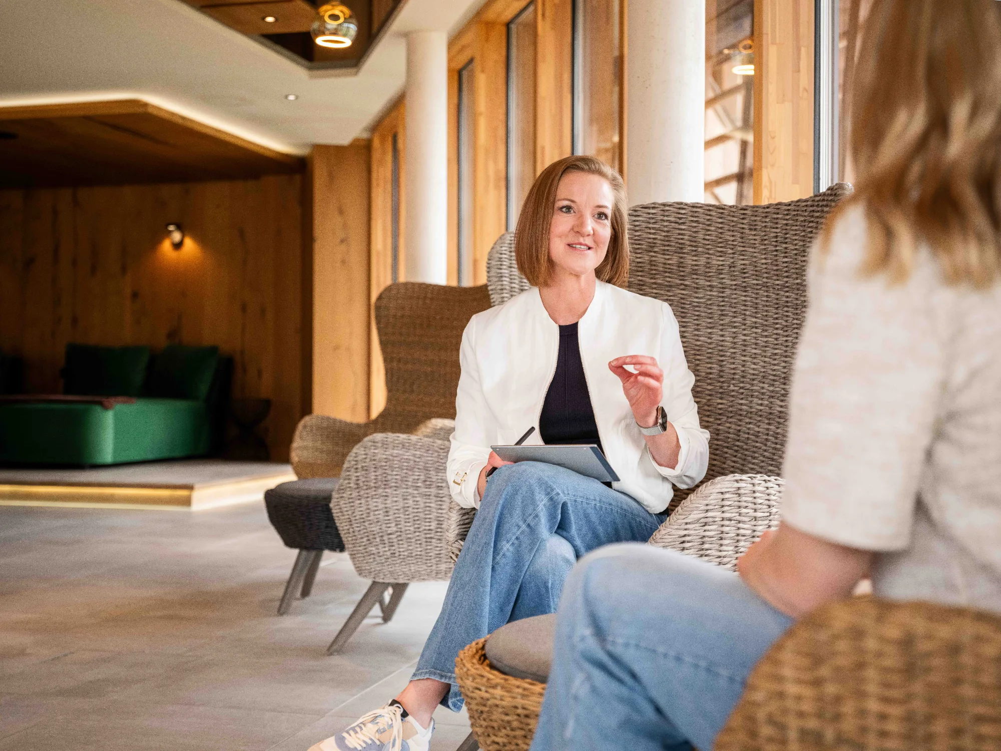 Anika Joswiak im Mentoring-Gespräch