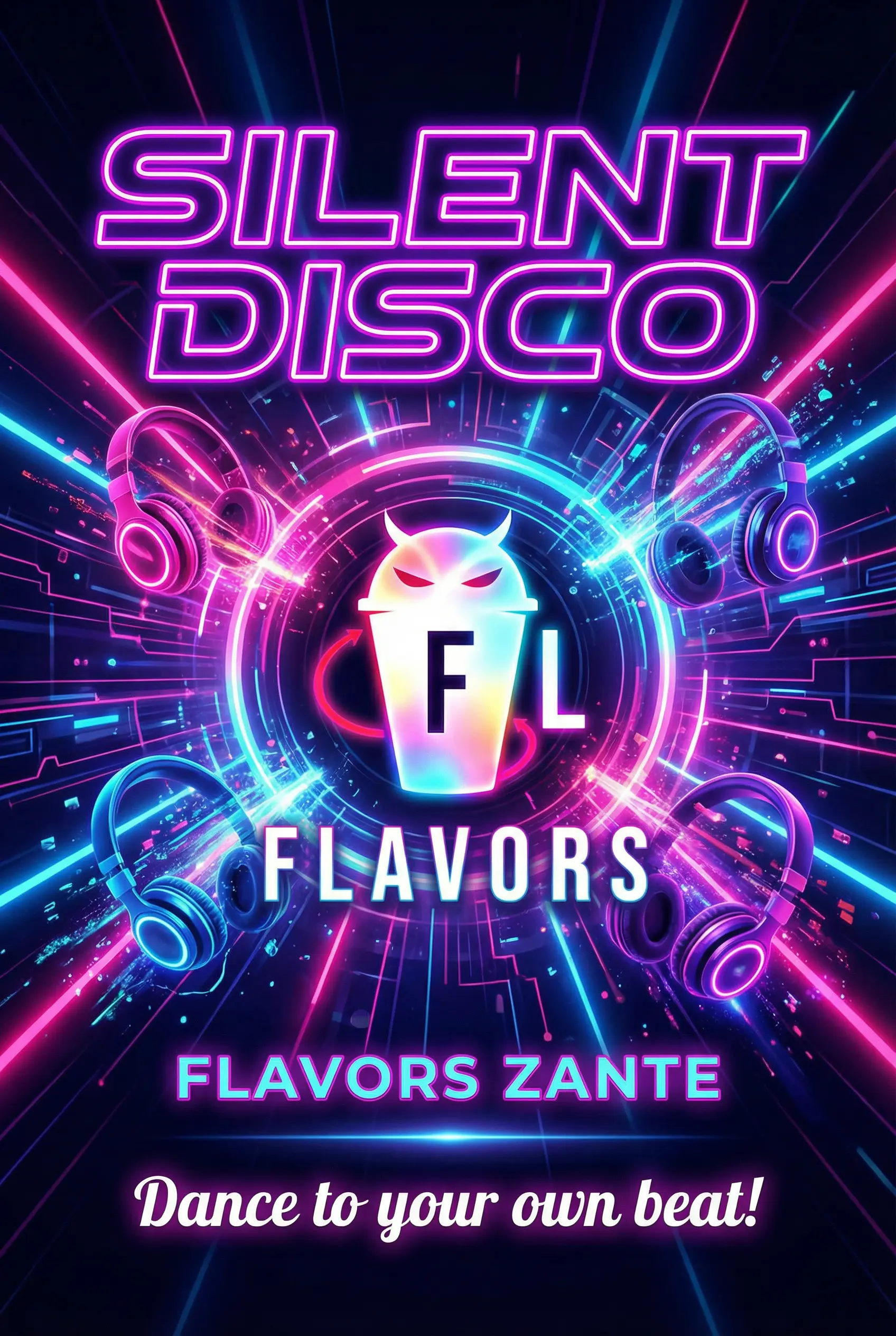 Flavors Silent Disco Poster