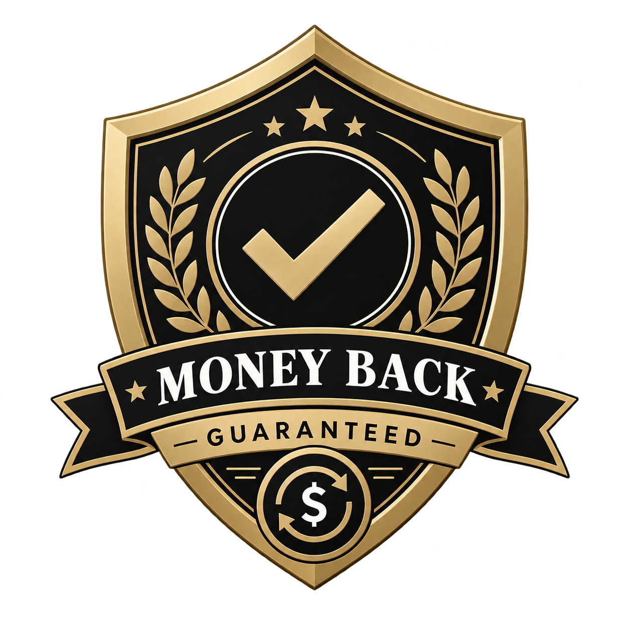 30-day money-back guarantee shield