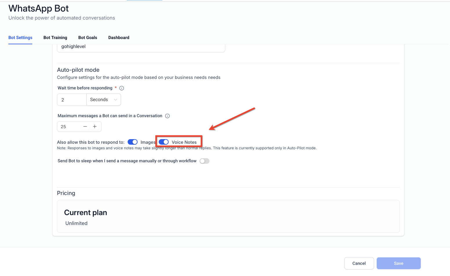 Enable Audio Responses