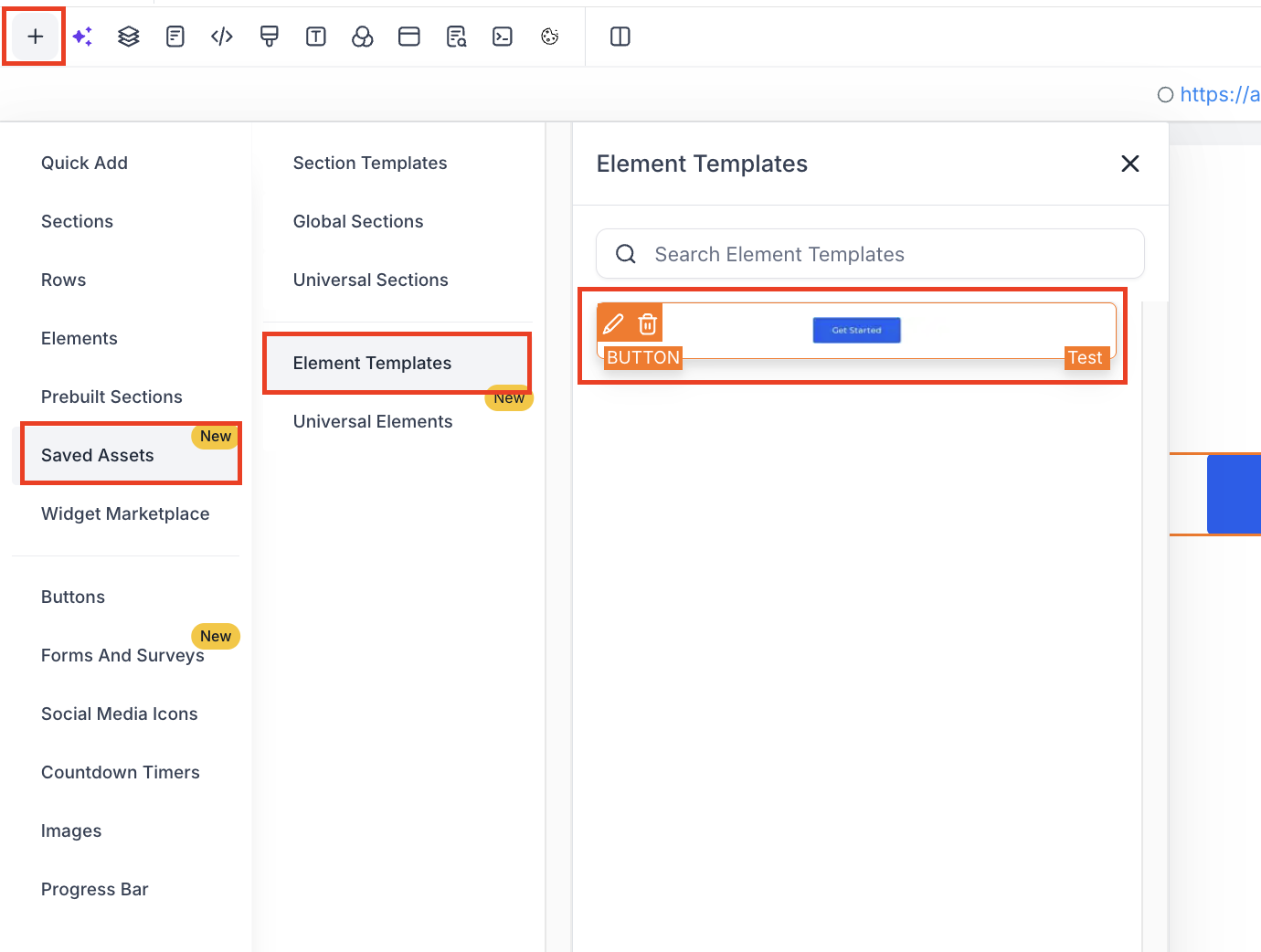 Insert Saved Element