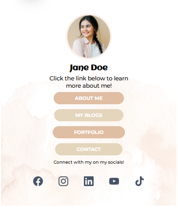 Linktree Template 1