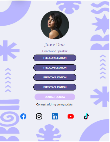 Linktree Template 4