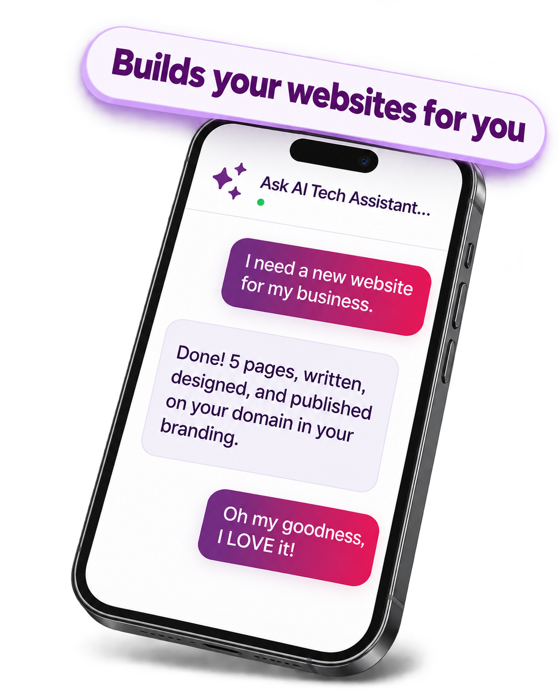 Ask AI scheduling a month of social posts inside Tekmatix on a mobile phone