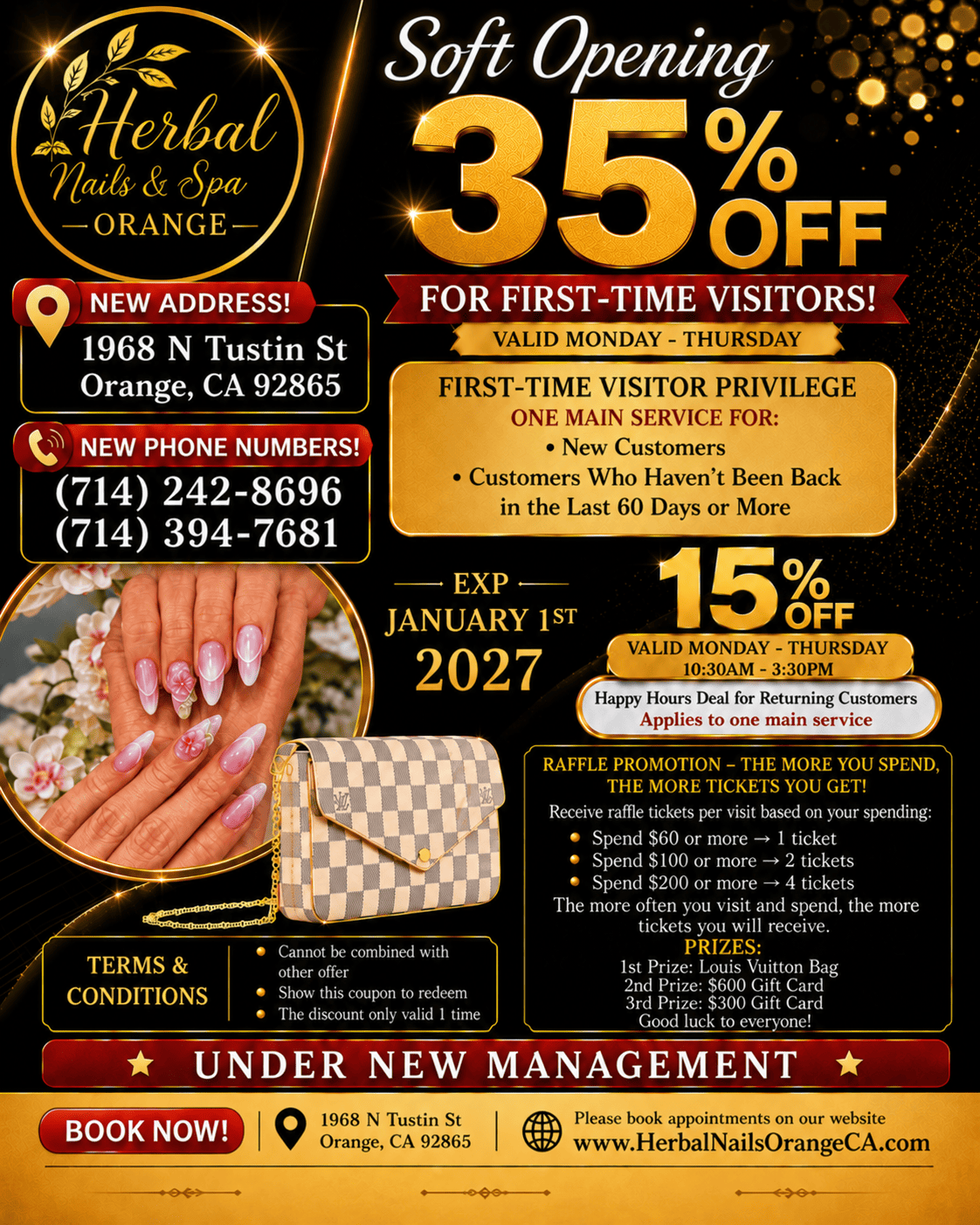Herbal Nails & Spa Orange promotion