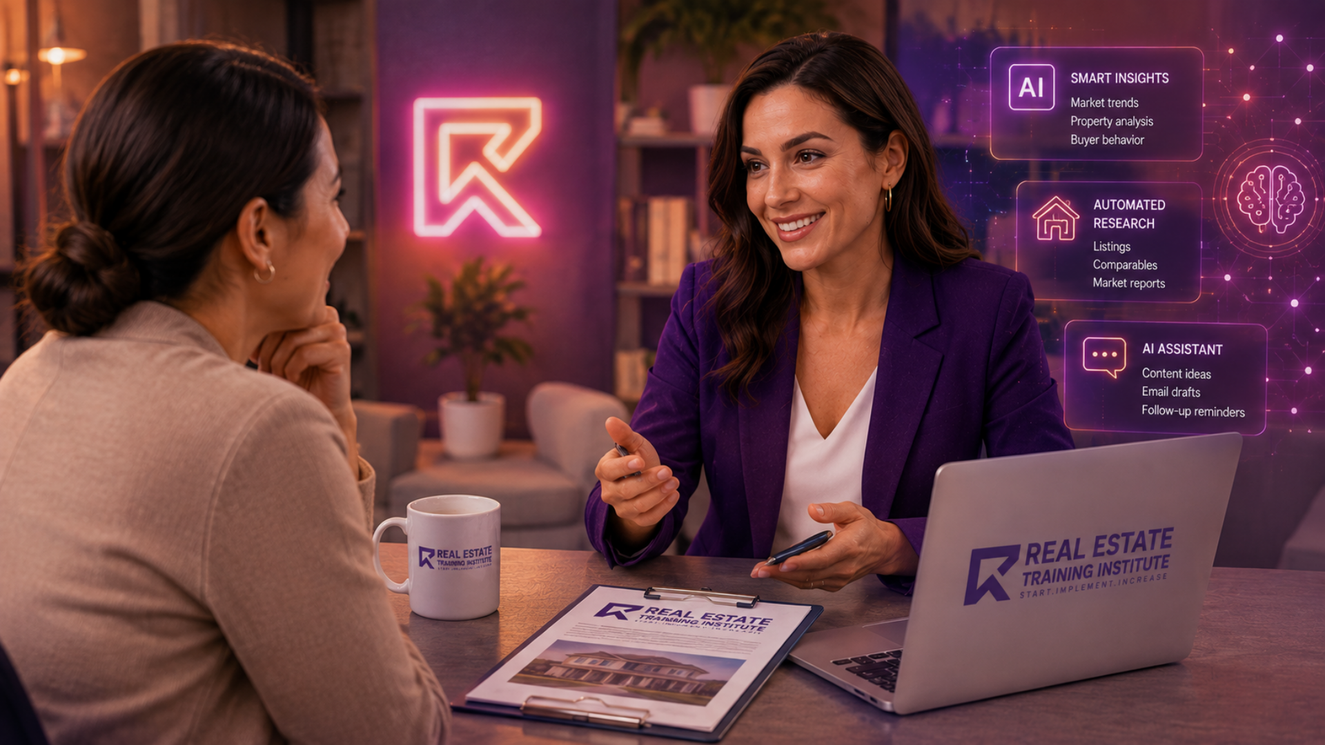 Real estate agent using technology while building trust and relationships with property clients. Real estate agent using technology while building trust and relationships with property clients.