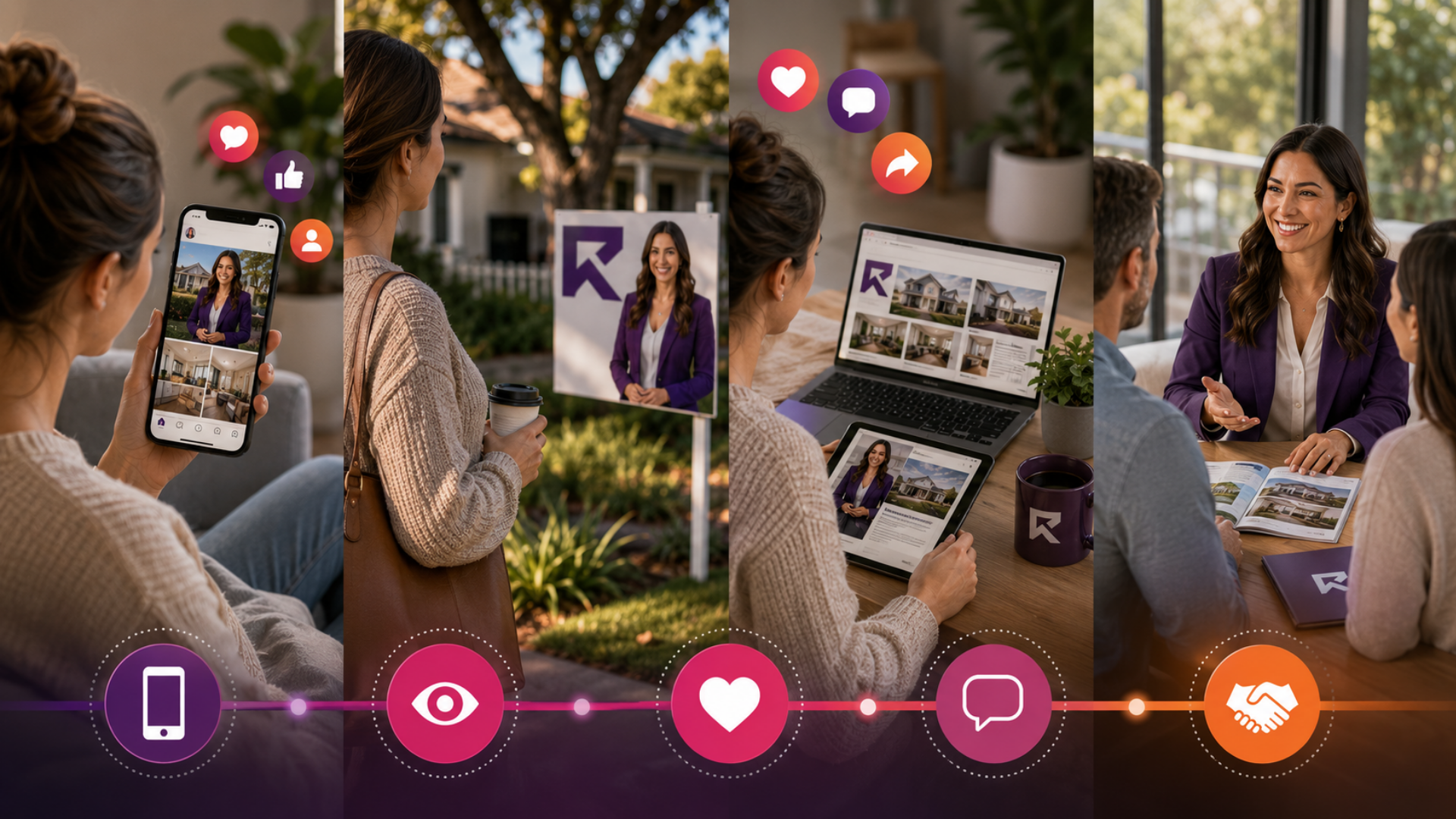 Homeowner considering selling their property and choosing a familiar local real estate agent