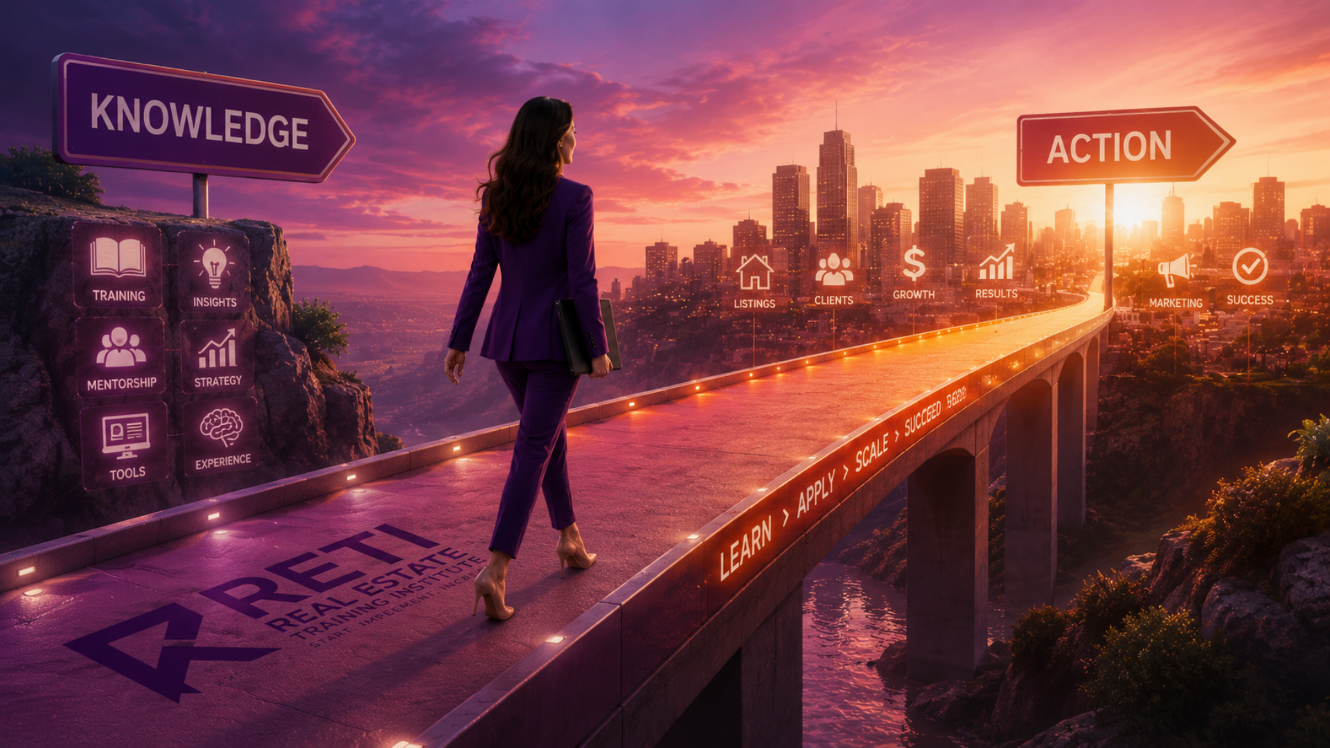 Real estate agent moving from knowledge to action to improve business results Real estate agent moving from knowledge to action to improve business results