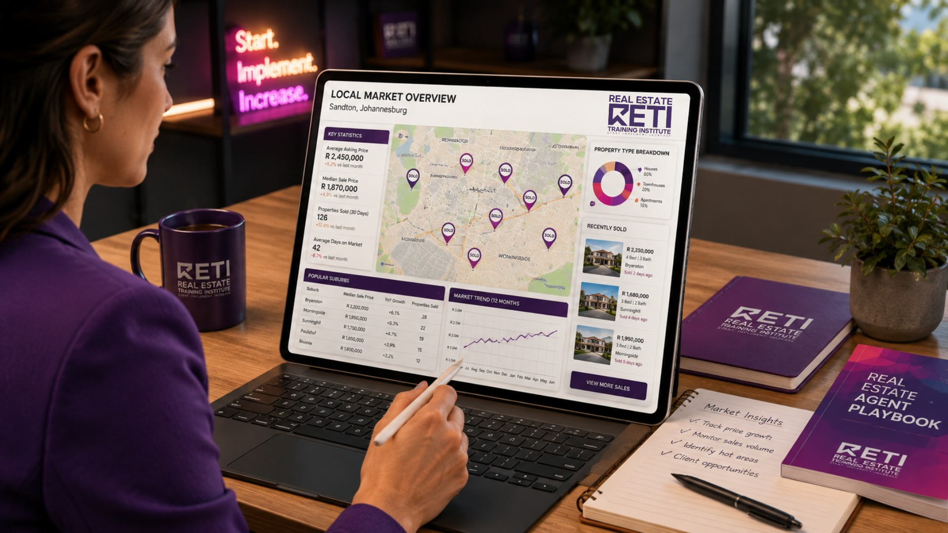 Real estate agent using consistent local communication to stay visible in a farming area