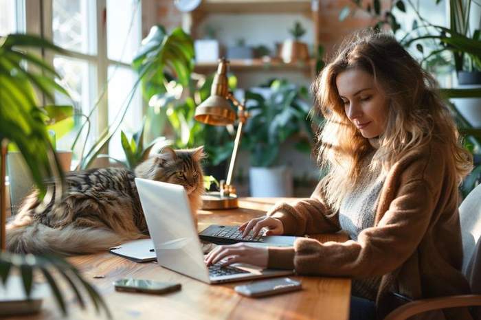 Breeder at desk