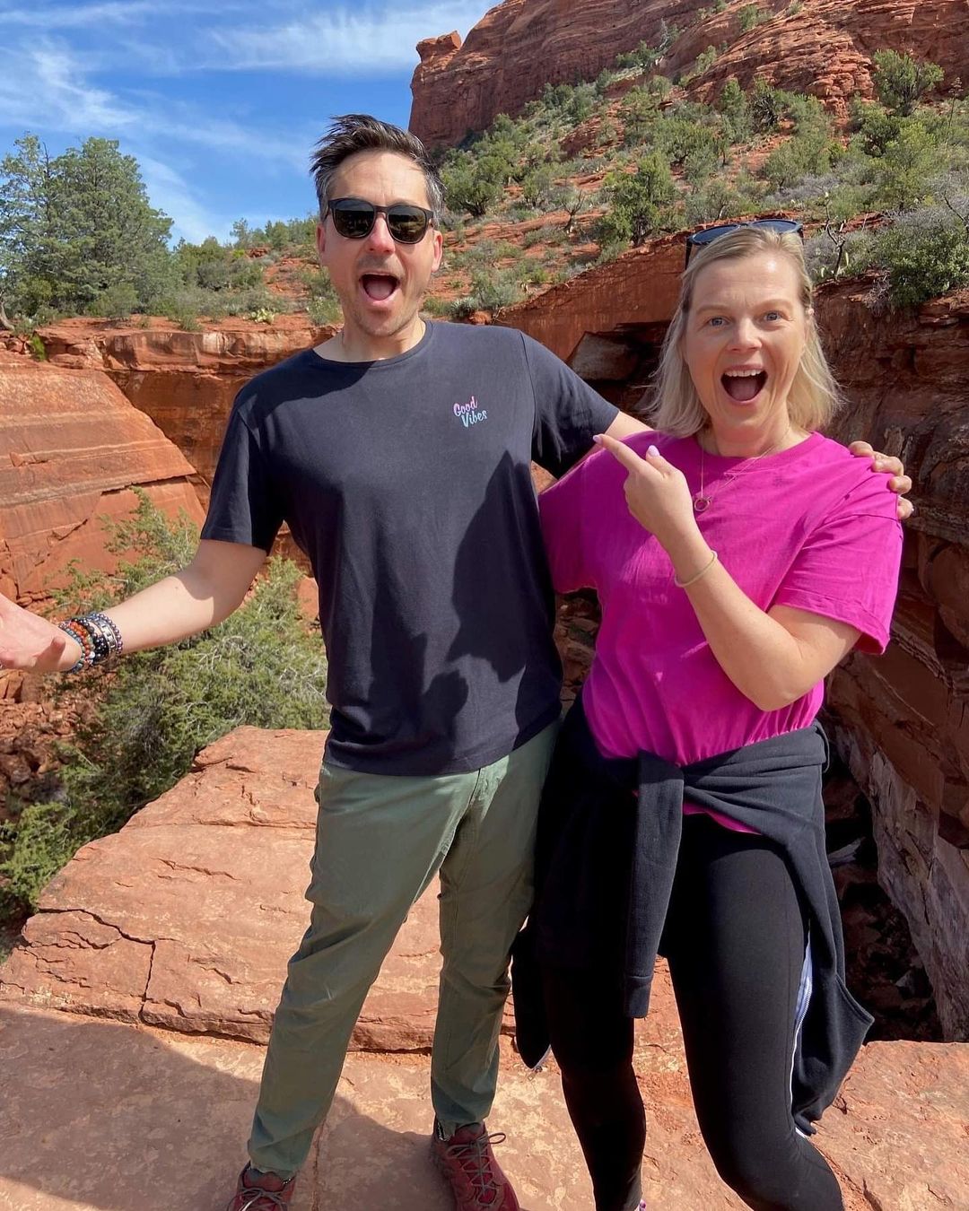 Meg and James Wedmore in Sedona
