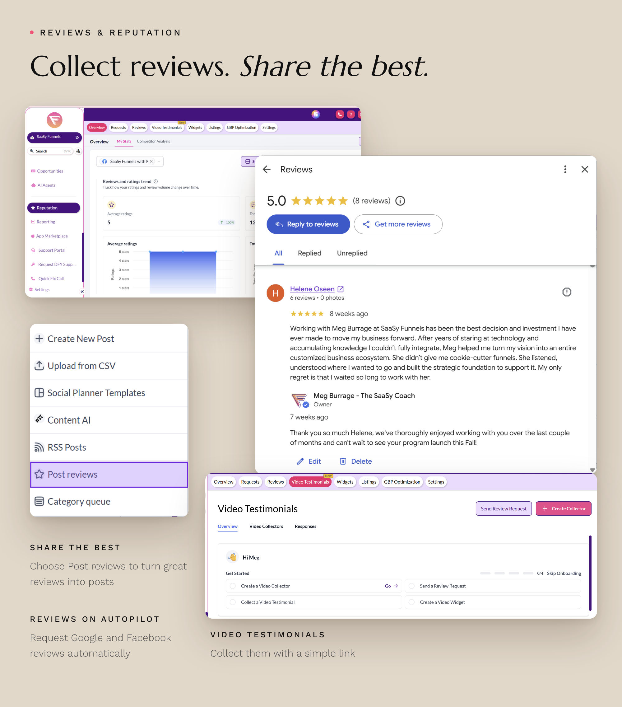 Reviews that arrive on their own.